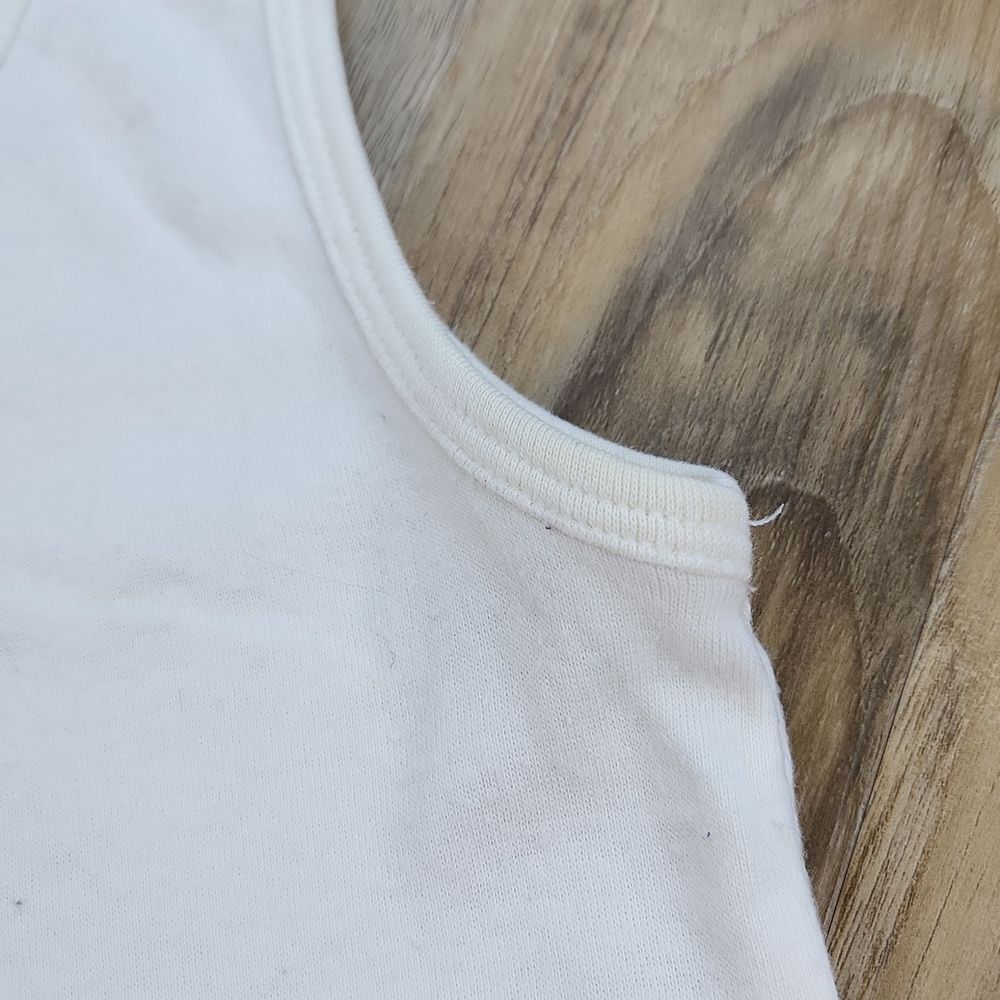 💜White Classic Scoop Neck Sleeveless Top Small - Picture 8 of 9